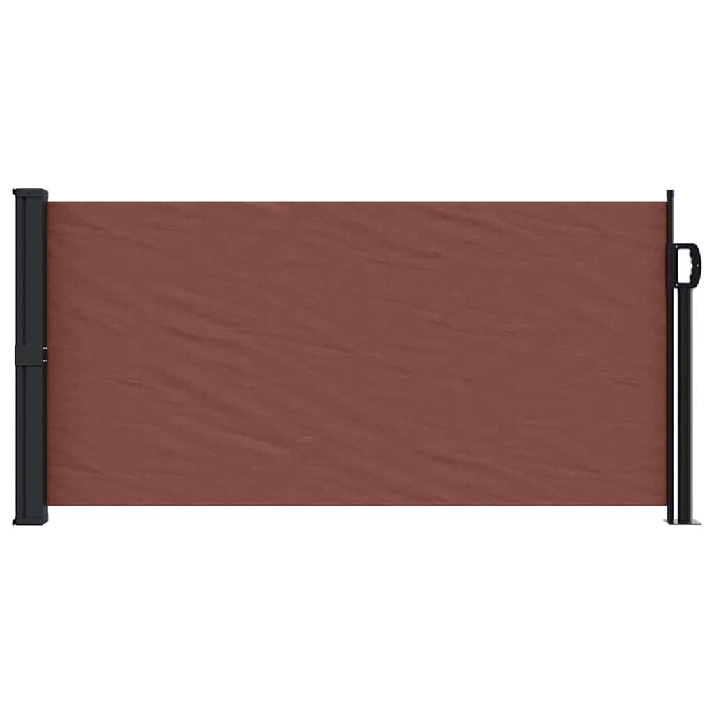 Uttrekkbar sidemarkise brun 100x300 cm