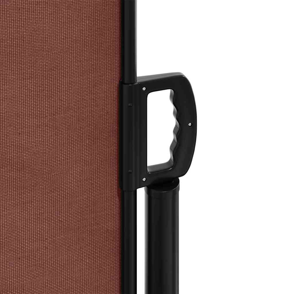 Uttrekkbar sidemarkise brun 100x300 cm