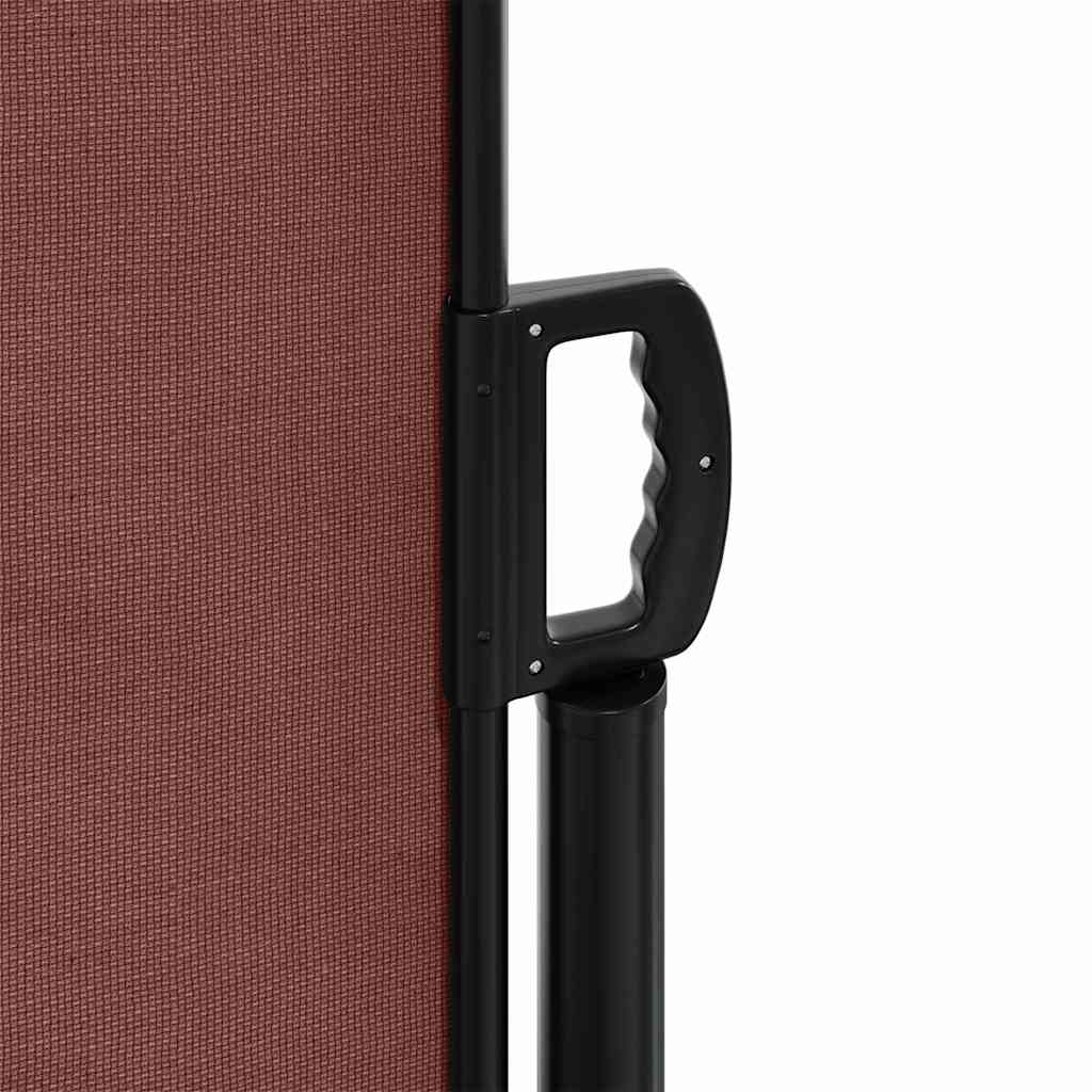 Uttrekkbar sidemarkise brun 117x300 cm