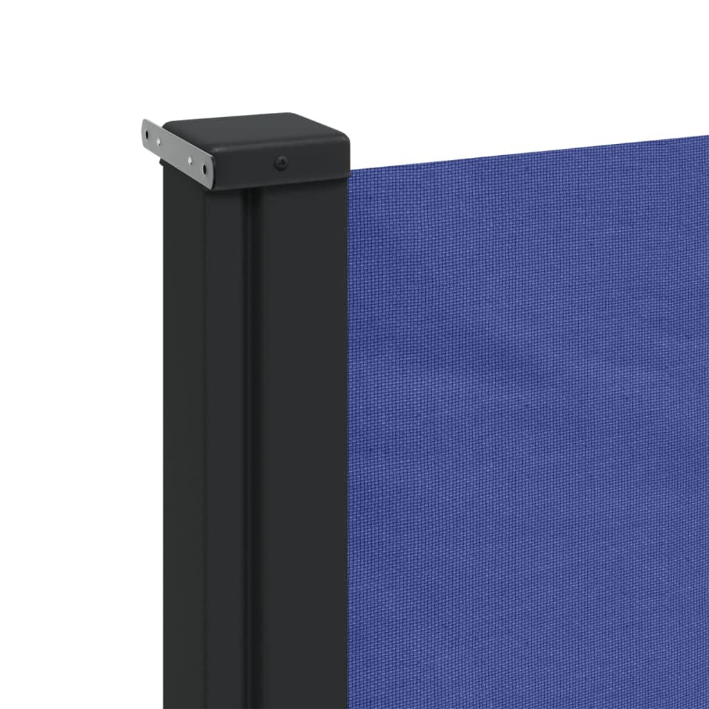 Uttrekkbar sidemarkise blå 160x300 cm