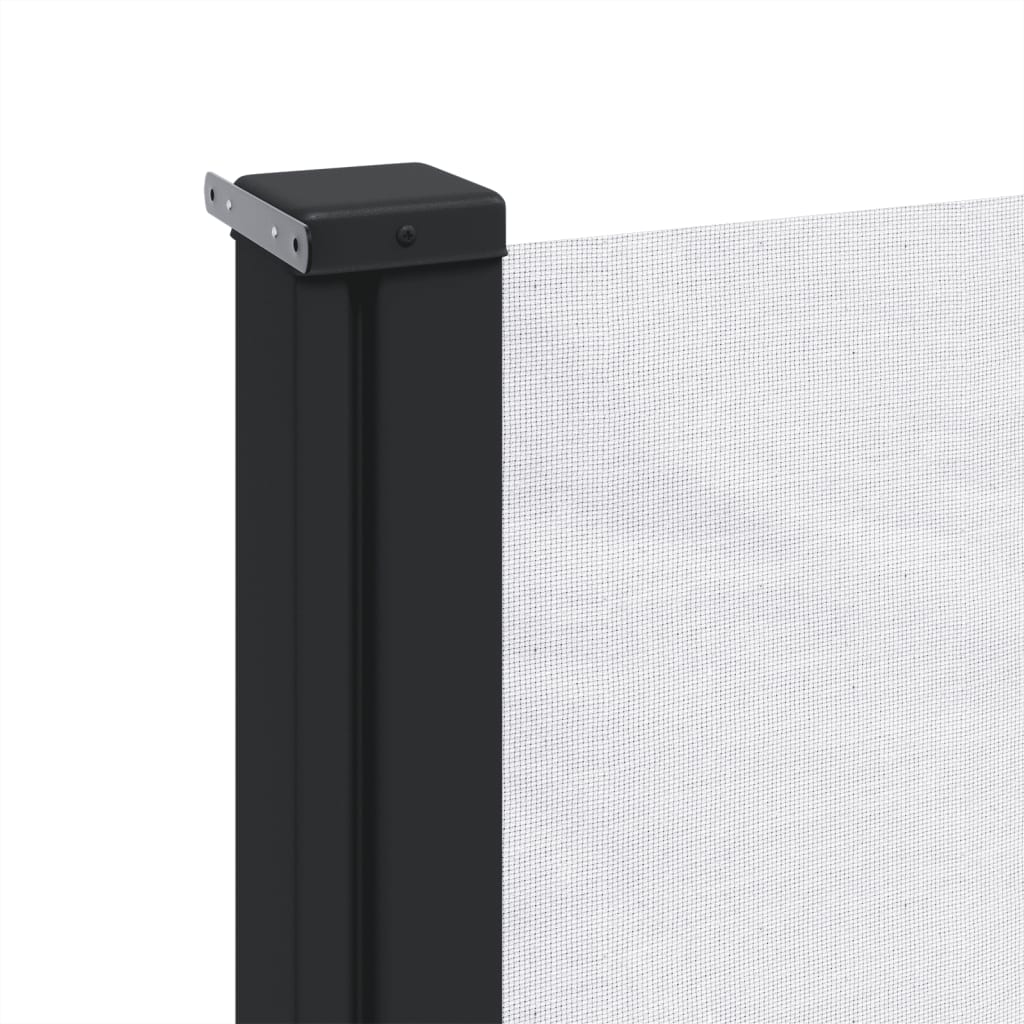 Uttrekkbar sidemarkise hvit 160x300 cm