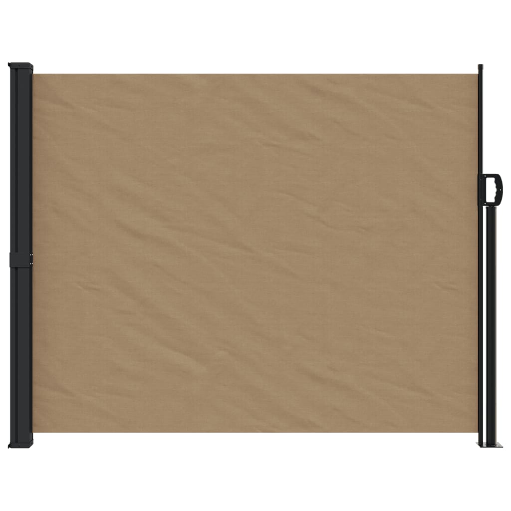 Uttrekkbar sidemarkise gråbrun 160x300 cm