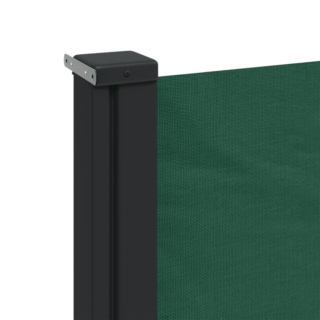 Uttrekkbar sidemarkise mørkegrønn 160x300 cm
