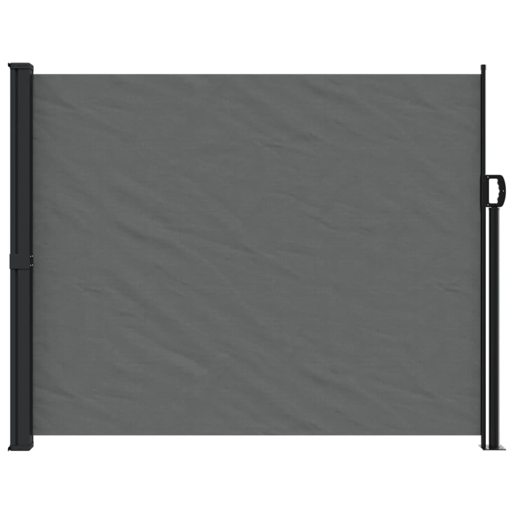 Uttrekkbar sidemarkise antrasitt 160x300 cm