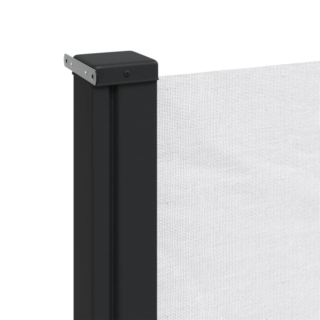 Uttrekkbar sidemarkise hvit 170x300 cm