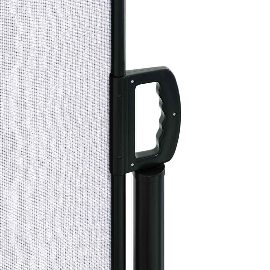 Uttrekkbar sidemarkise hvit 170x300 cm