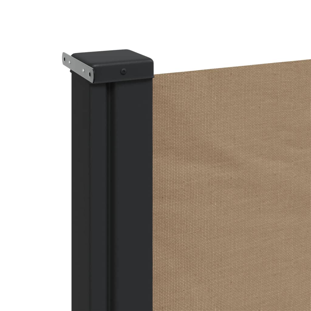 Uttrekkbar sidemarkise gråbrun 170x300 cm