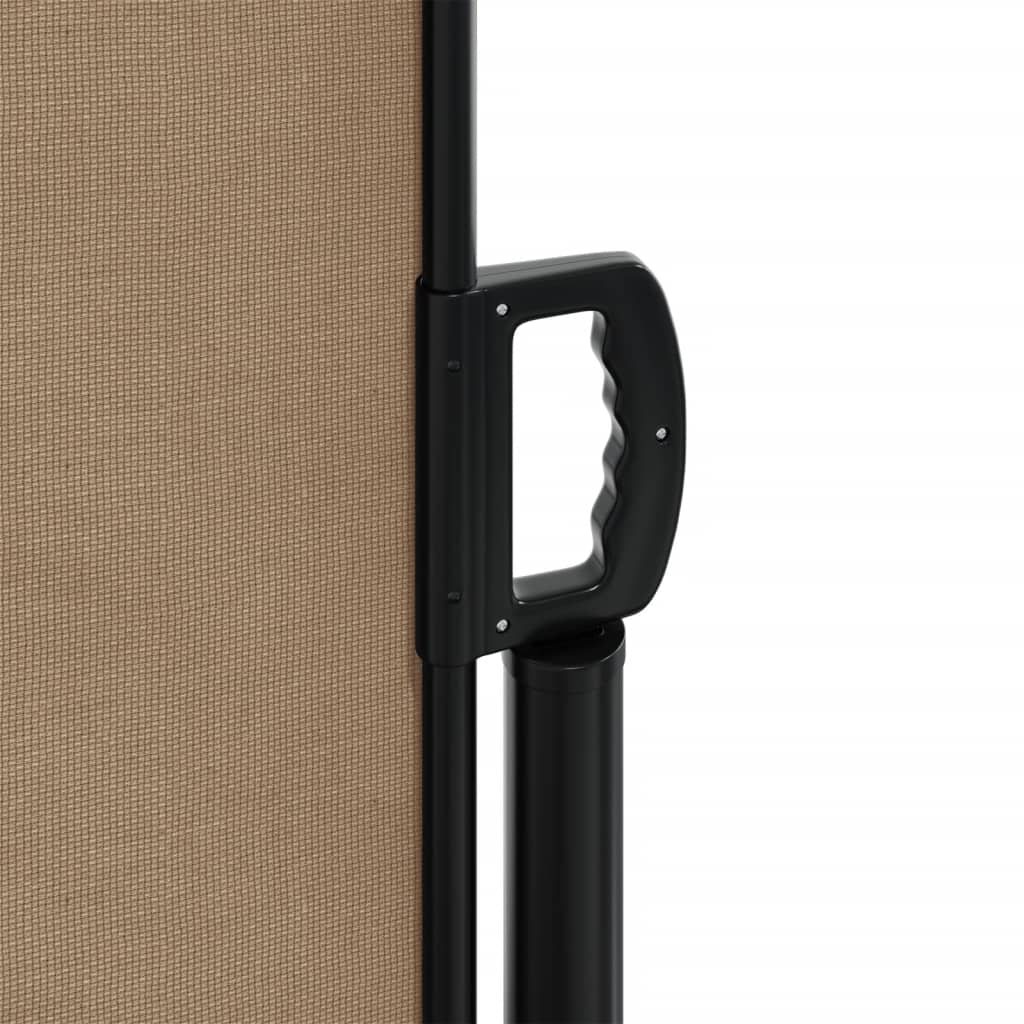 Uttrekkbar sidemarkise gråbrun 170x300 cm