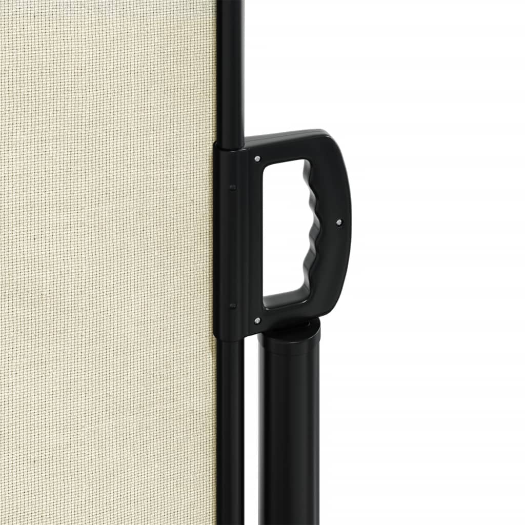 Uttrekkbar sidemarkise kremhvit 180x300 cm