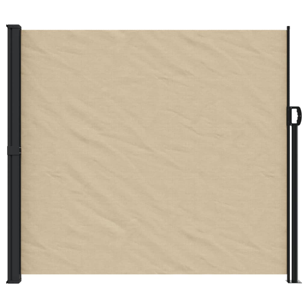Uttrekkbar sidemarkise beige 180x300 cm