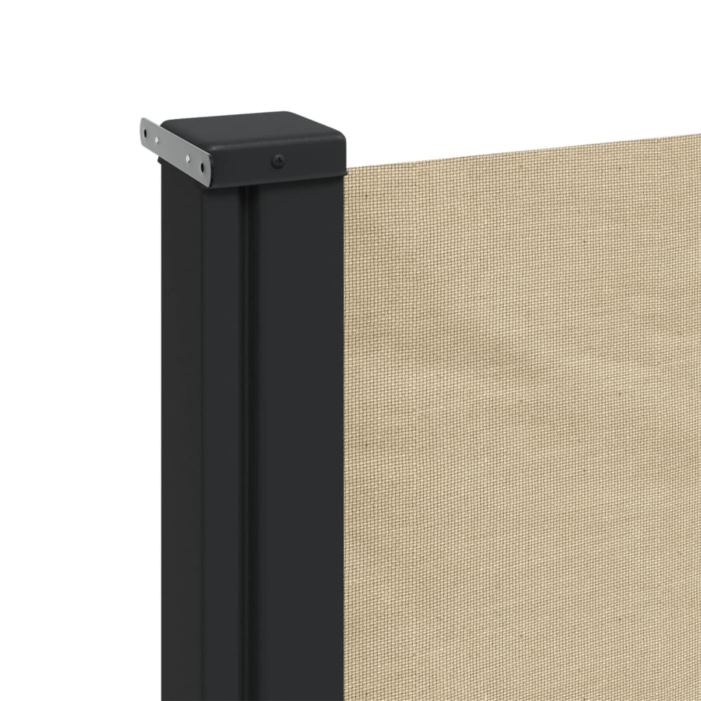 Uttrekkbar sidemarkise beige 180x300 cm