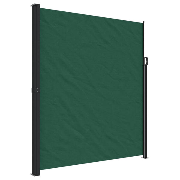 Uttrekkbar sidemarkise mørkegrønn 220x300 cm