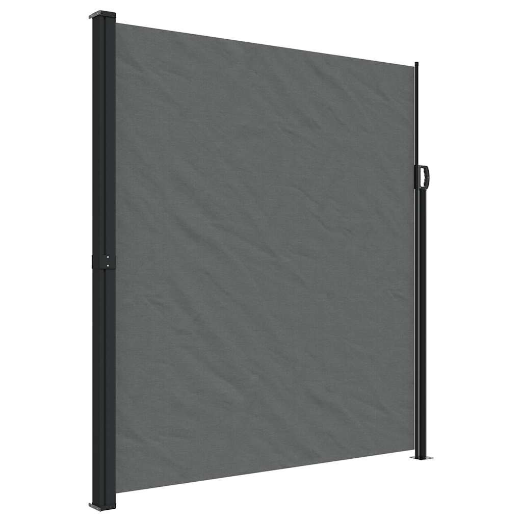 Uttrekkbar sidemarkise antrasitt 220x300 cm