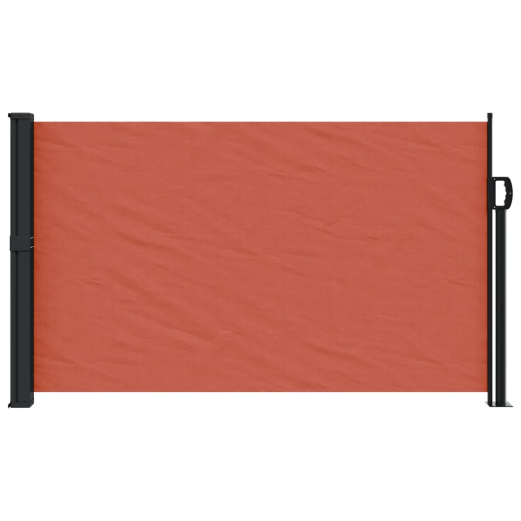 Uttrekkbar sidemarkise terrakotta 120x500 cm
