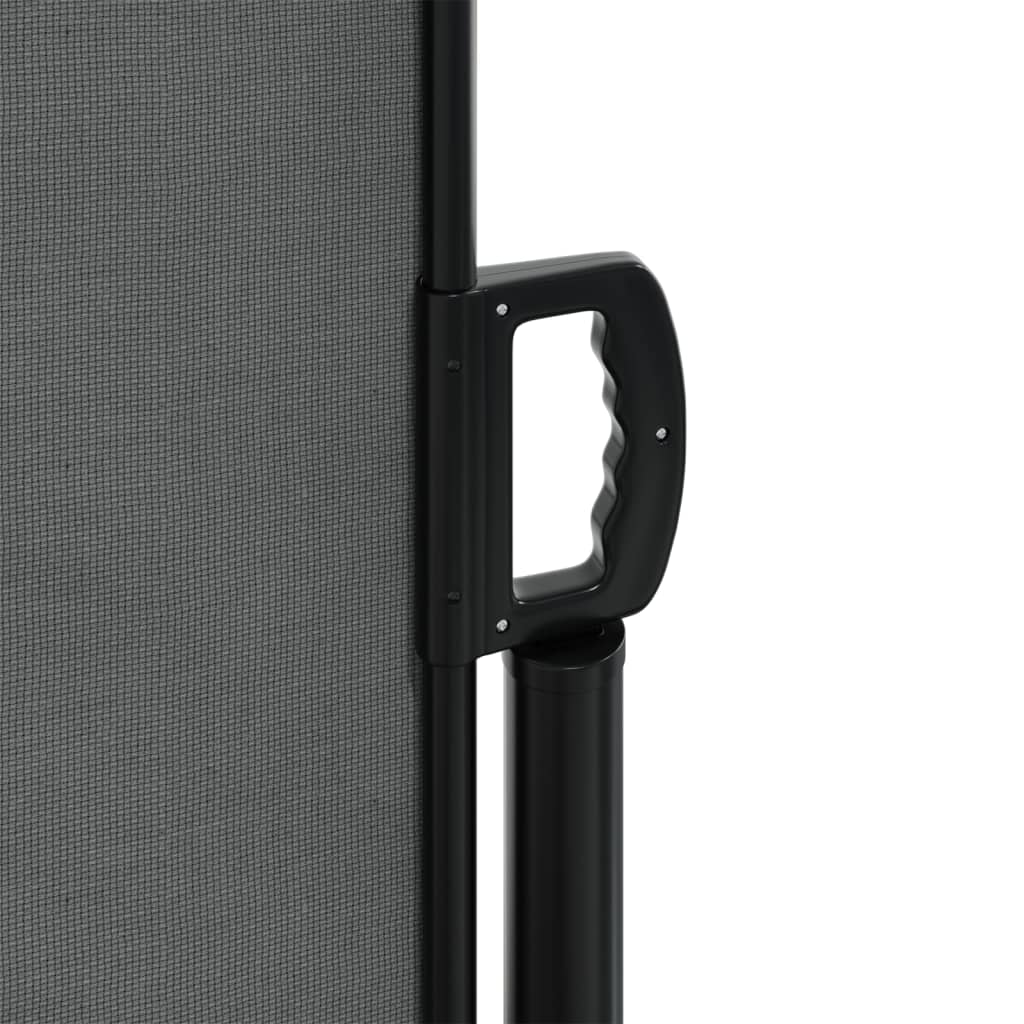 Uttrekkbar sidemarkise antrasitt 160x500 cm