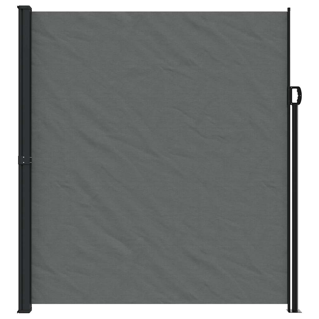 Uttrekkbar sidemarkise antrasitt 220x500 cm