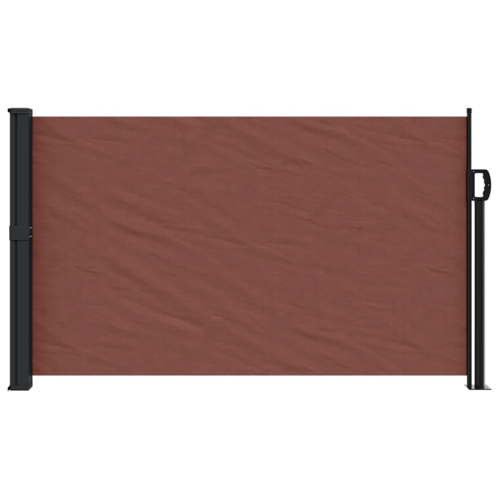 Uttrekkbar sidemarkise 120x600 cm brun