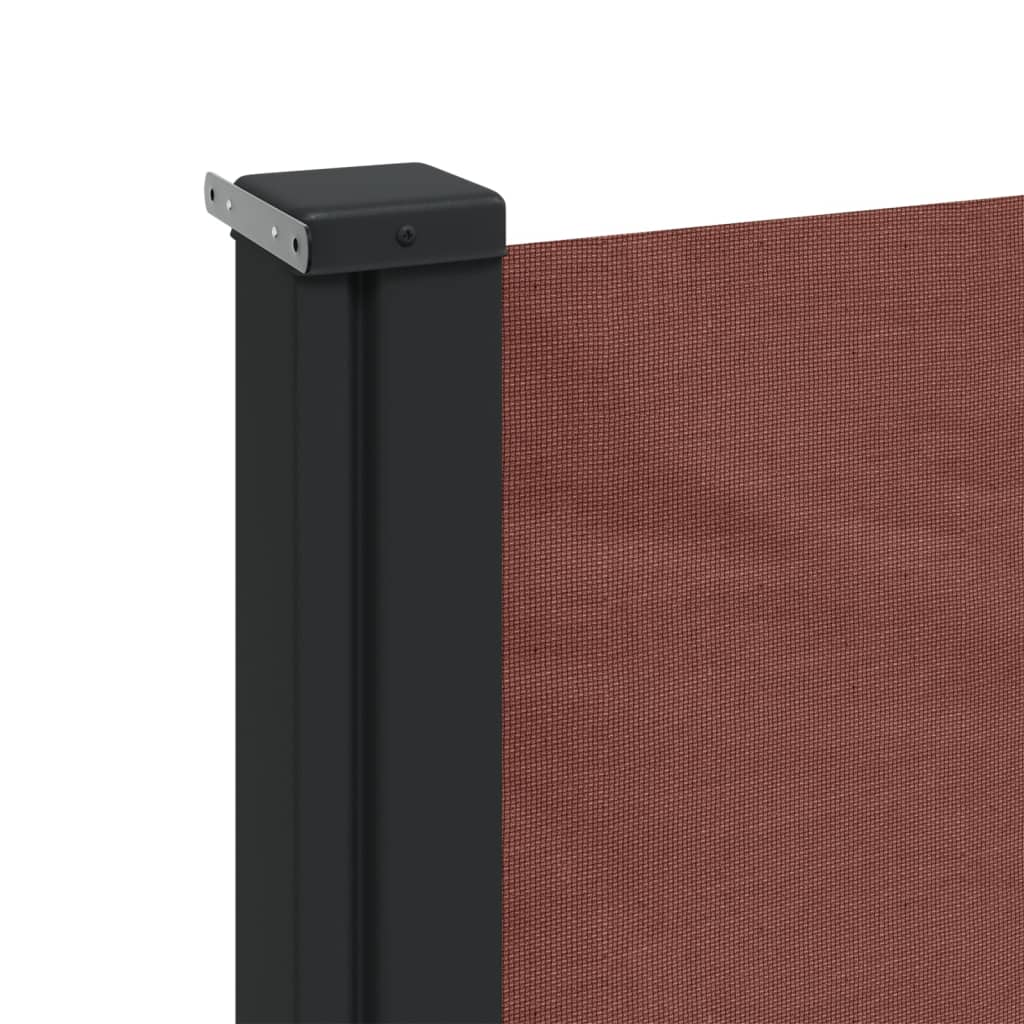 Uttrekkbar sidemarkise 120x600 cm brun