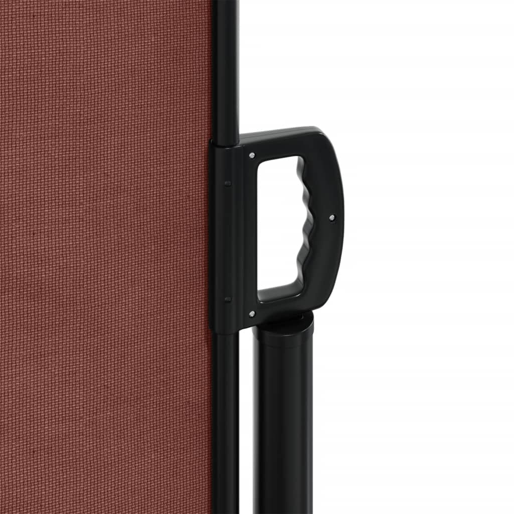 Uttrekkbar sidemarkise 120x600 cm brun