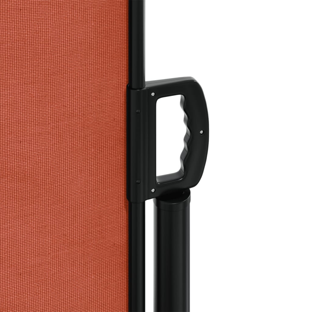 Uttrekkbar sidemarkise terrakotta 140x600 cm