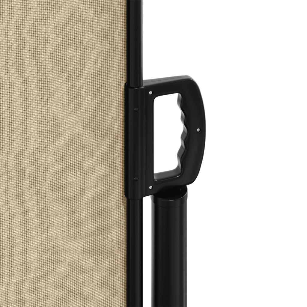 Uttrekkbar sidemarkise beige 160x600 cm