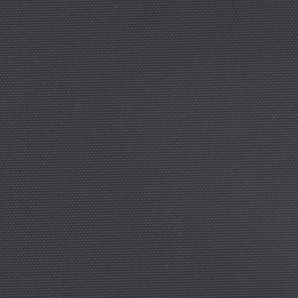 Uttrekkbar sidemarkise 180x600 cm svart