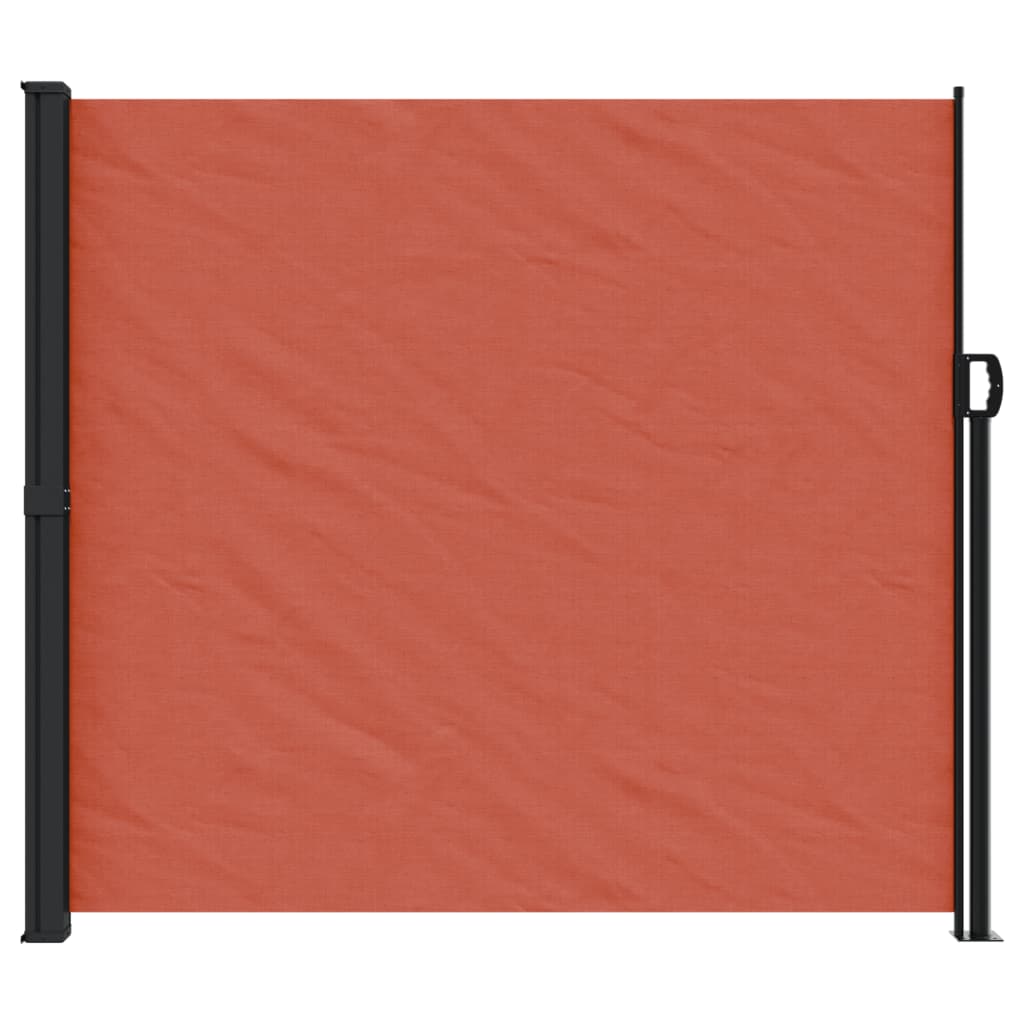Uttrekkbar sidemarkise terrakotta 180x600 cm