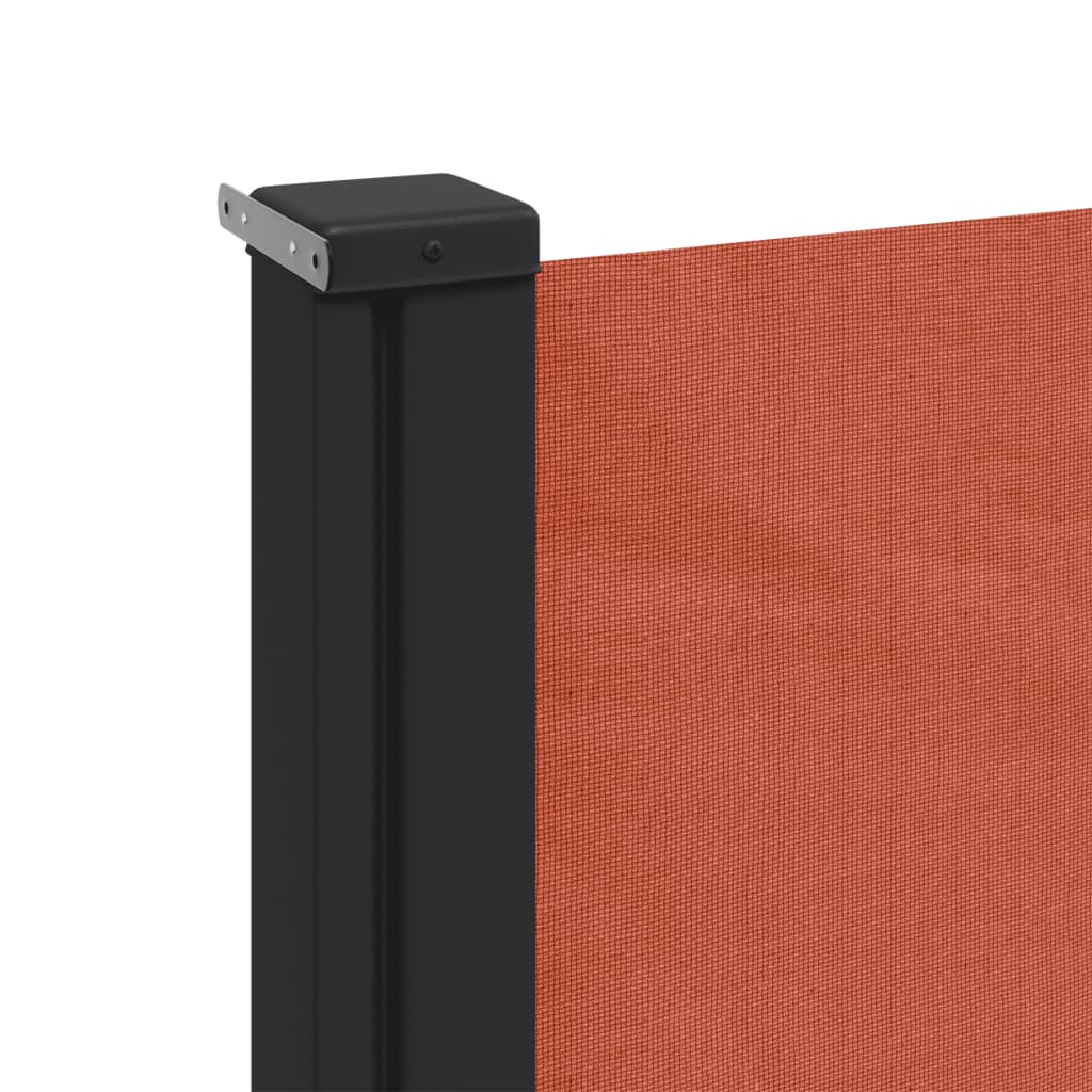 Uttrekkbar sidemarkise terrakotta 180x600 cm