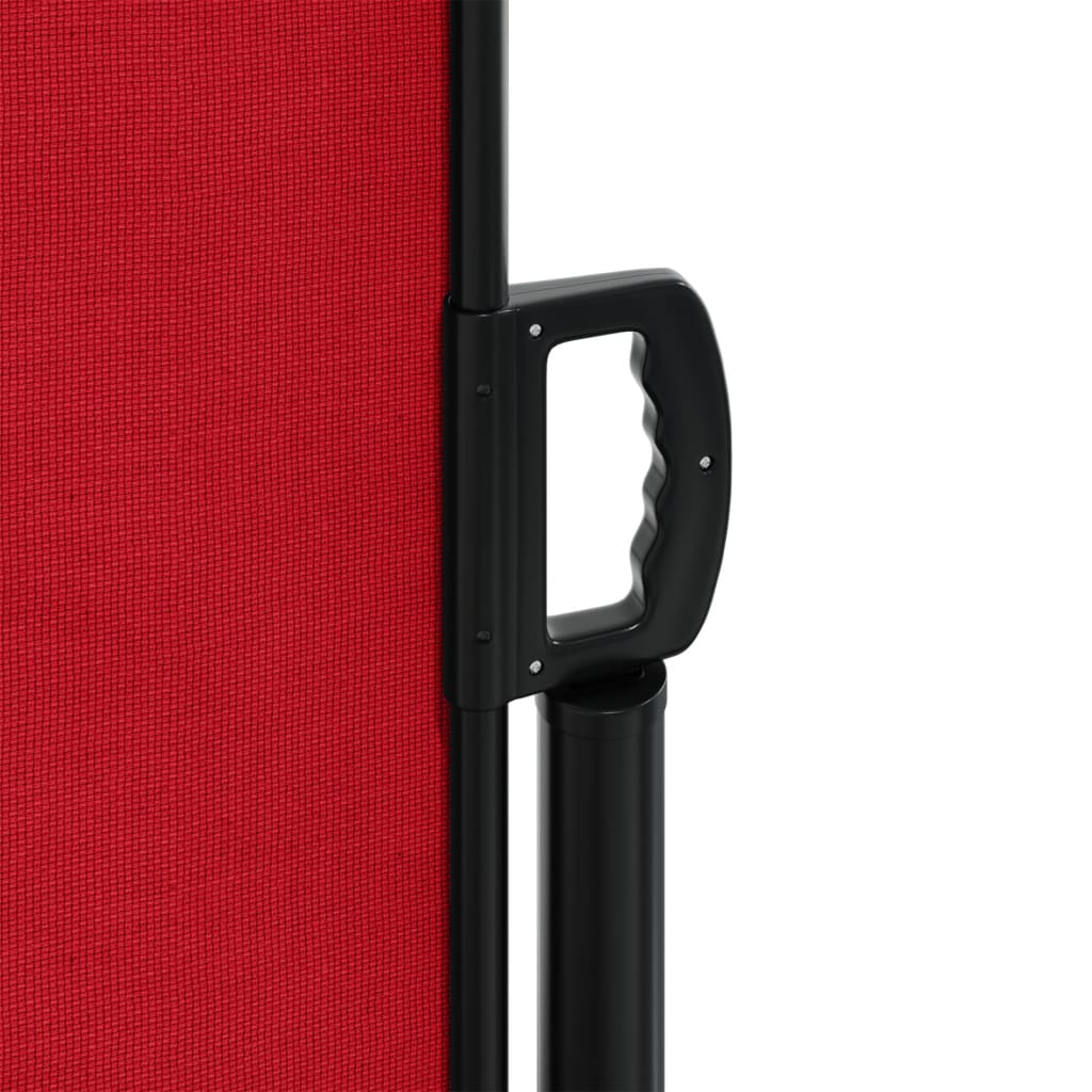 Uttrekkbar sidemarkise 120x600 cm rød