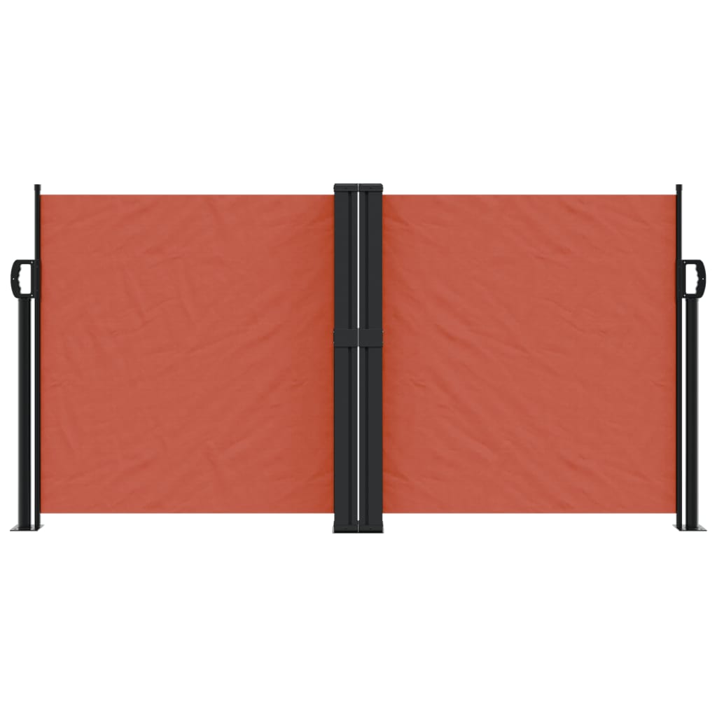 Uttrekkbar sidemarkise terrakotta 120x600 cm