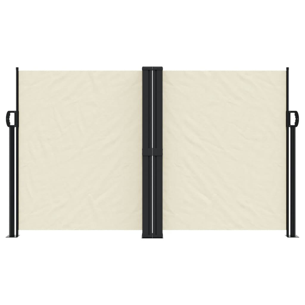 Uttrekkbar sidemarkise 140x600 cm kremhvit