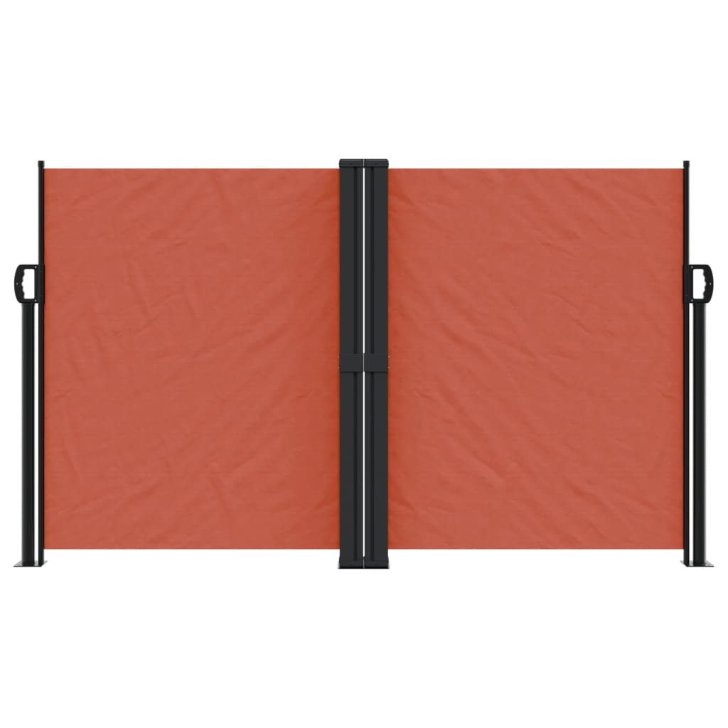 Uttrekkbar sidemarkise terrakotta 140x600 cm