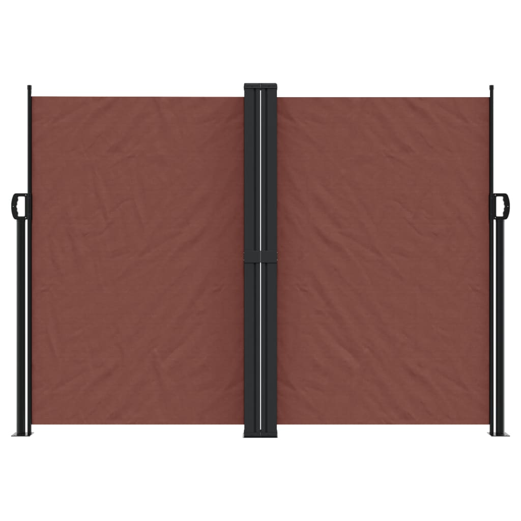 Uttrekkbar sidemarkise 180x600 cm brun