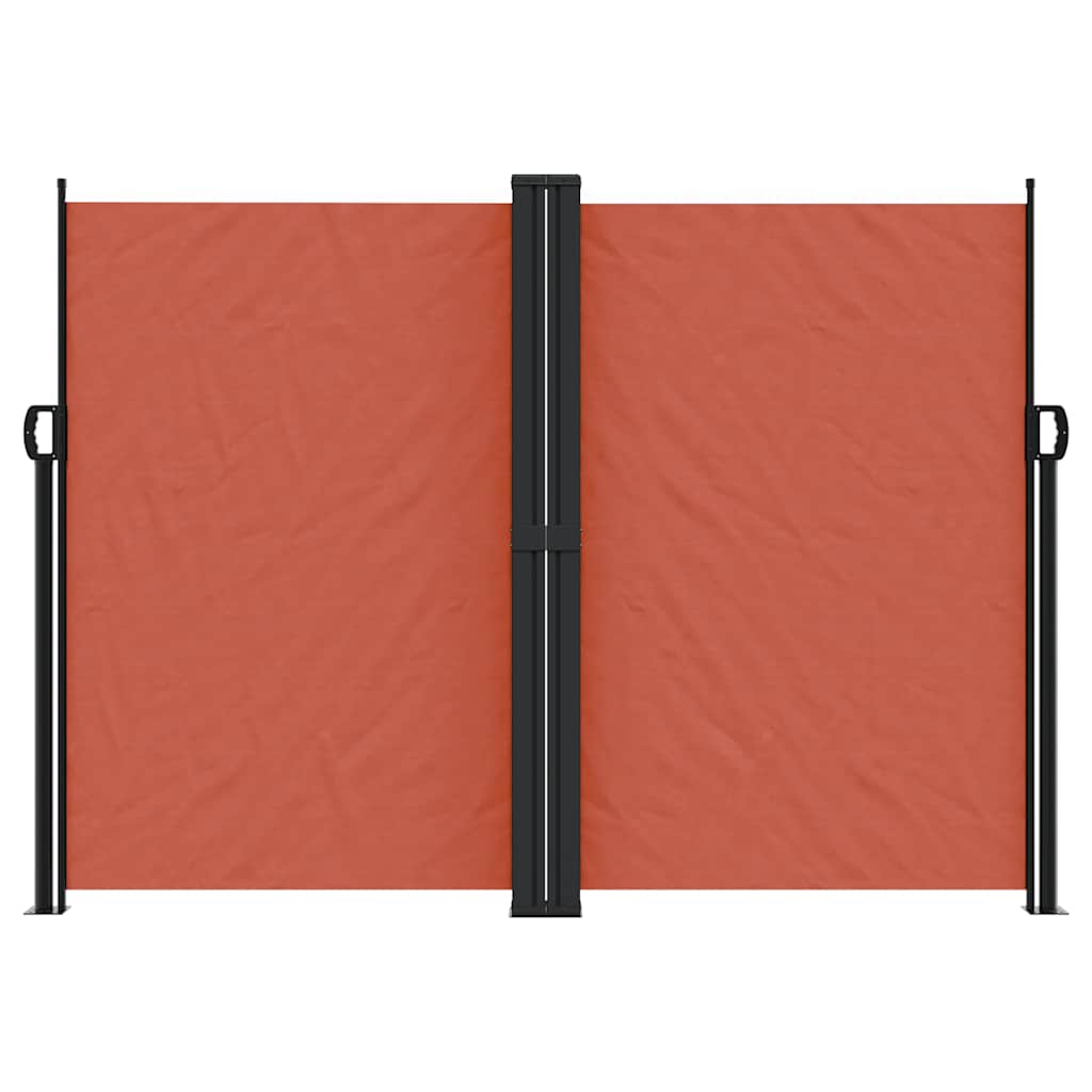Uttrekkbar sidemarkise terrakotta 180x600 cm