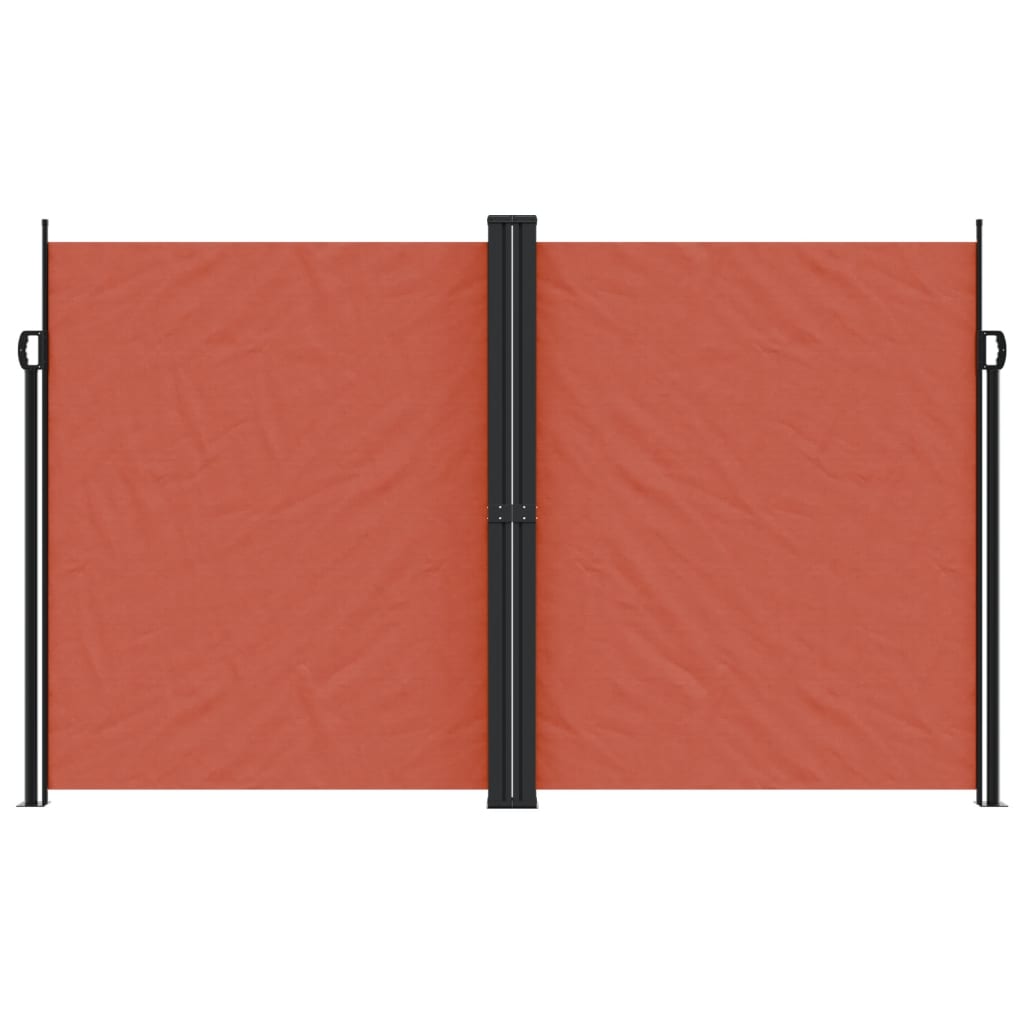 Uttrekkbar sidemarkise terrakotta 200x600 cm