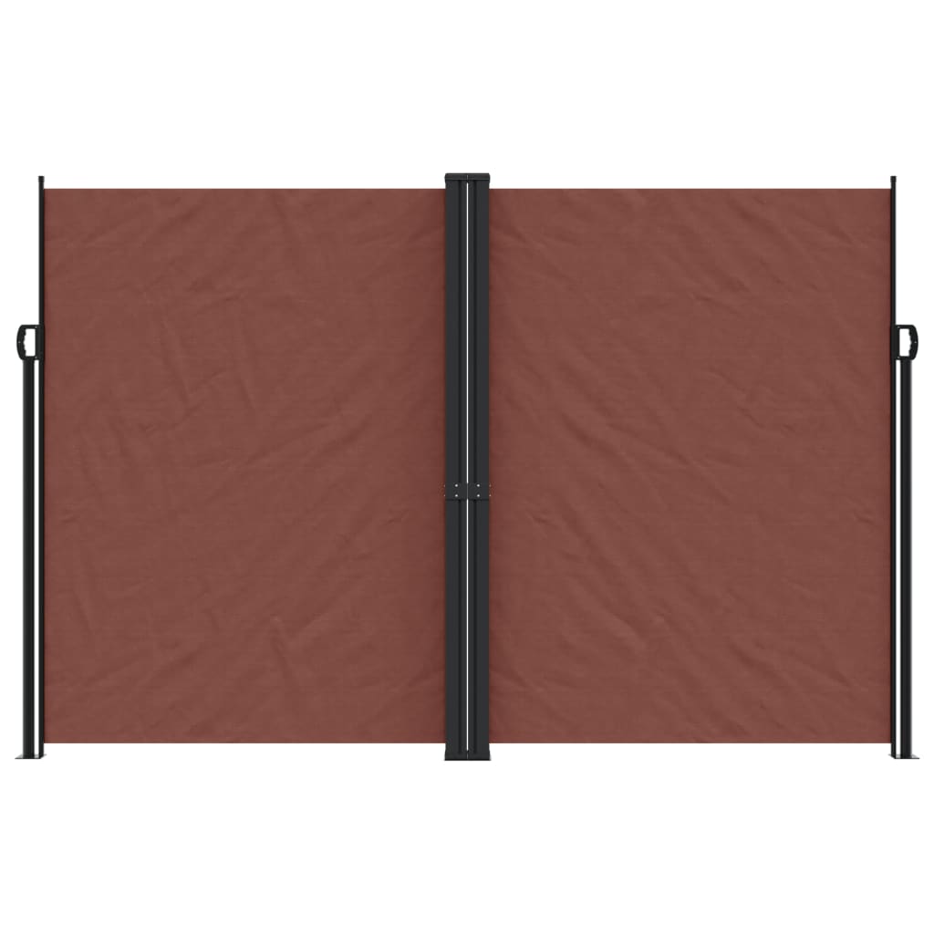 Uttrekkbar sidemarkise 220x600 cm brun