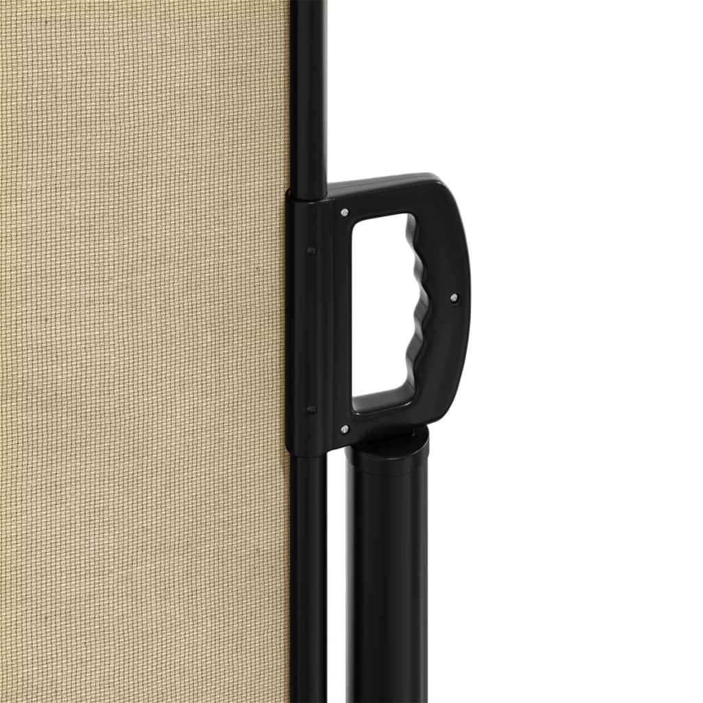 Uttrekkbar sidemarkise beige 220x600 cm