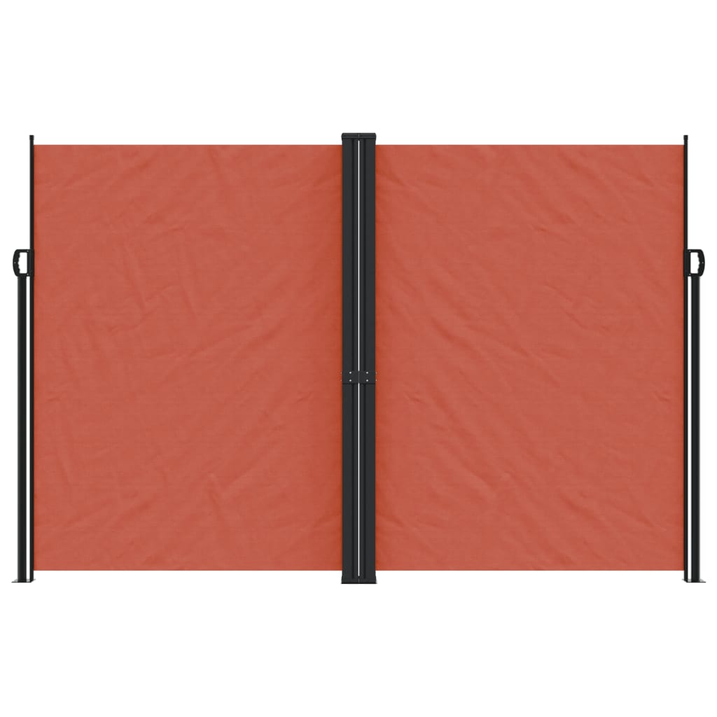 Uttrekkbar sidemarkise terrakotta 220x600 cm