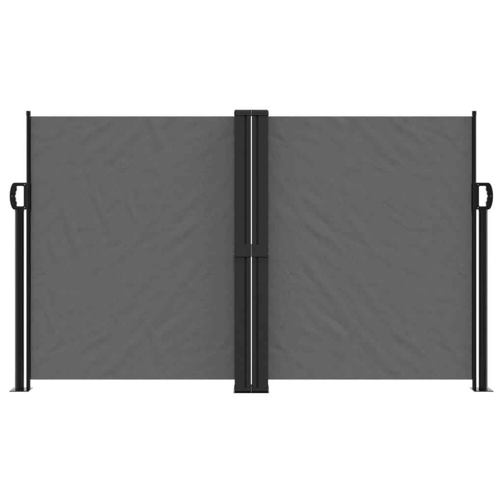 Uttrekkbar sidemarkise 140x1000 cm antrasitt