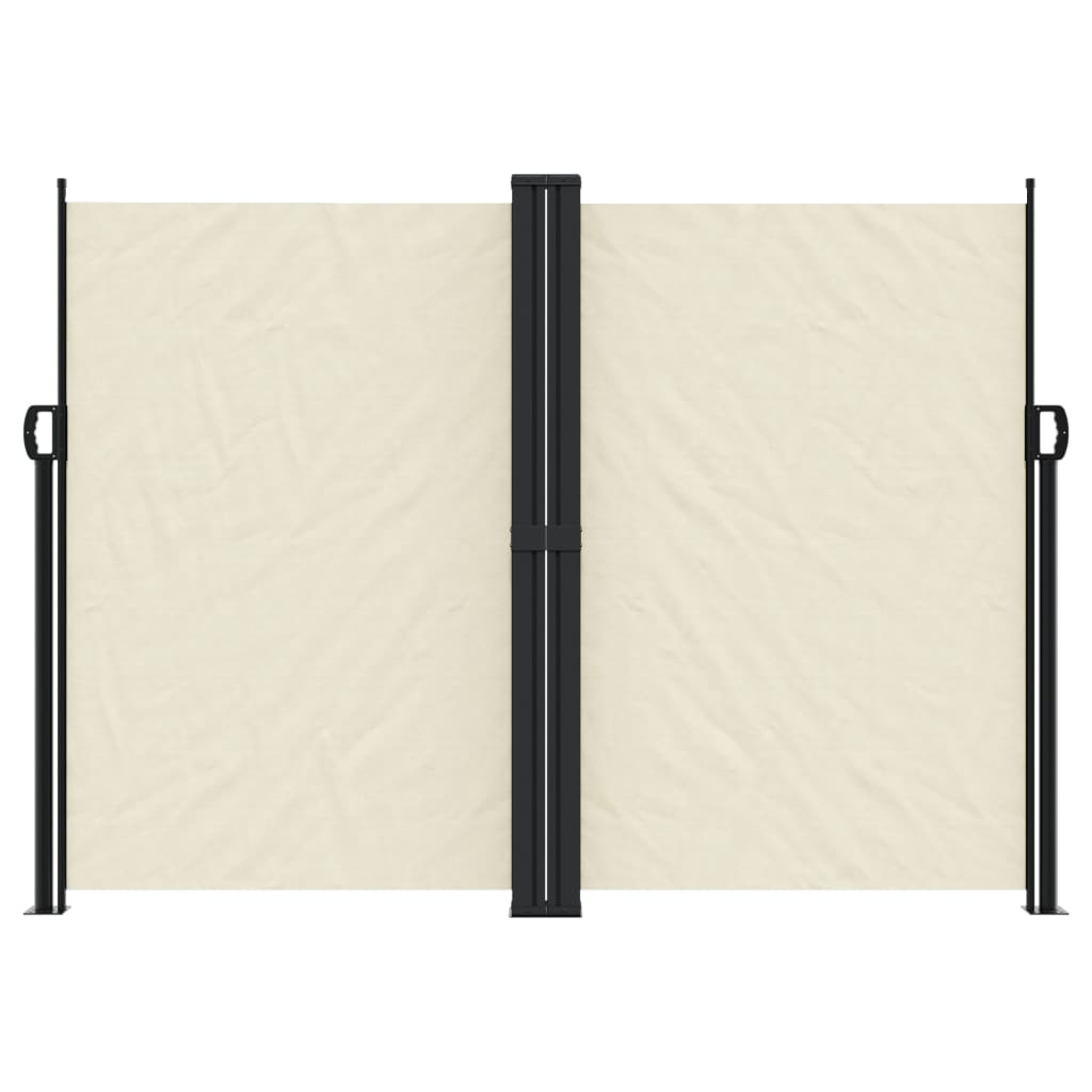Uttrekkbar sidemarkise 180x1000 cm kremhvit