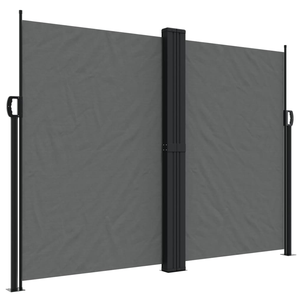 Uttrekkbar sidemarkise 180x1000 cm antrasitt
