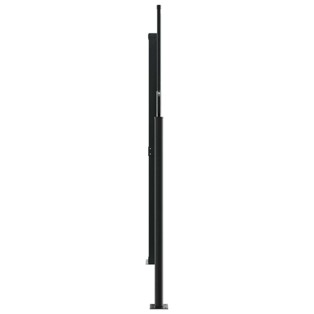 Uttrekkbar sidemarkise 180x1000 cm antrasitt