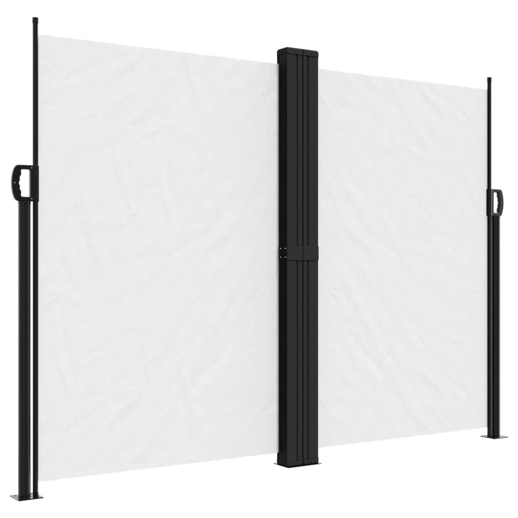 Uttrekkbar sidemarkise 180x1000 cm hvit