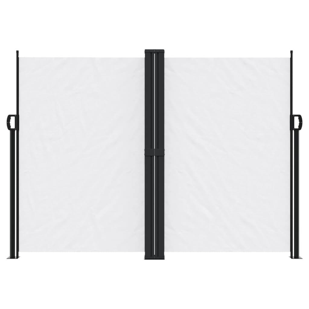 Uttrekkbar sidemarkise 180x1000 cm hvit