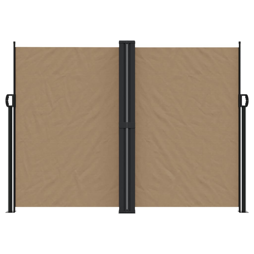 Uttrekkbar sidemarkise 180x1000 cm gråbrun