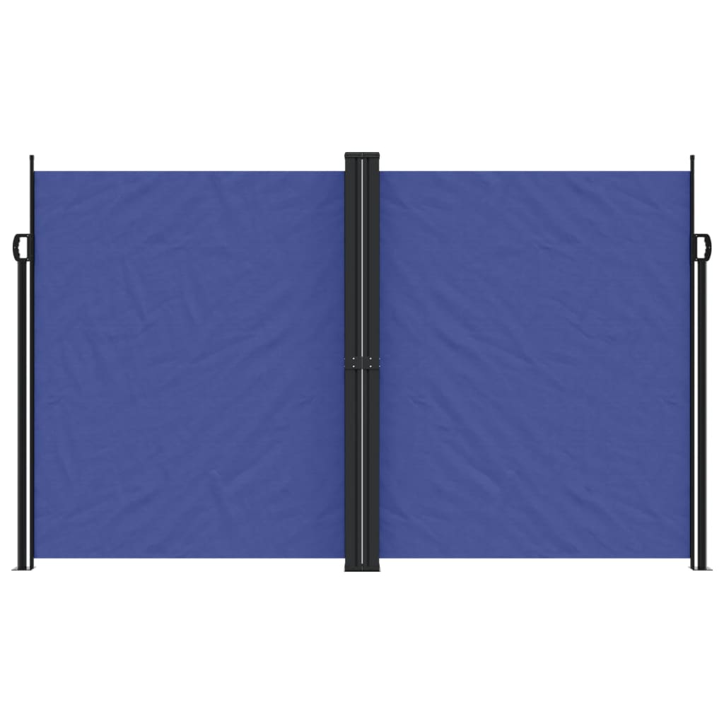 Uttrekkbar sidemarkise 200x1000 cm blå