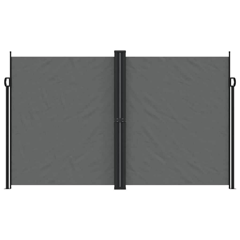 Uttrekkbar sidemarkise 200x1000 cm antrasitt
