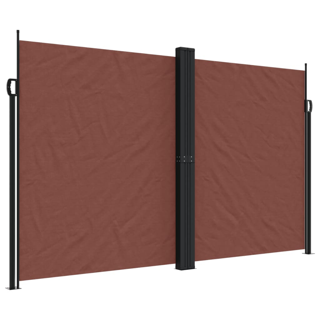 Uttrekkbar sidemarkise 200x1000 cm brun