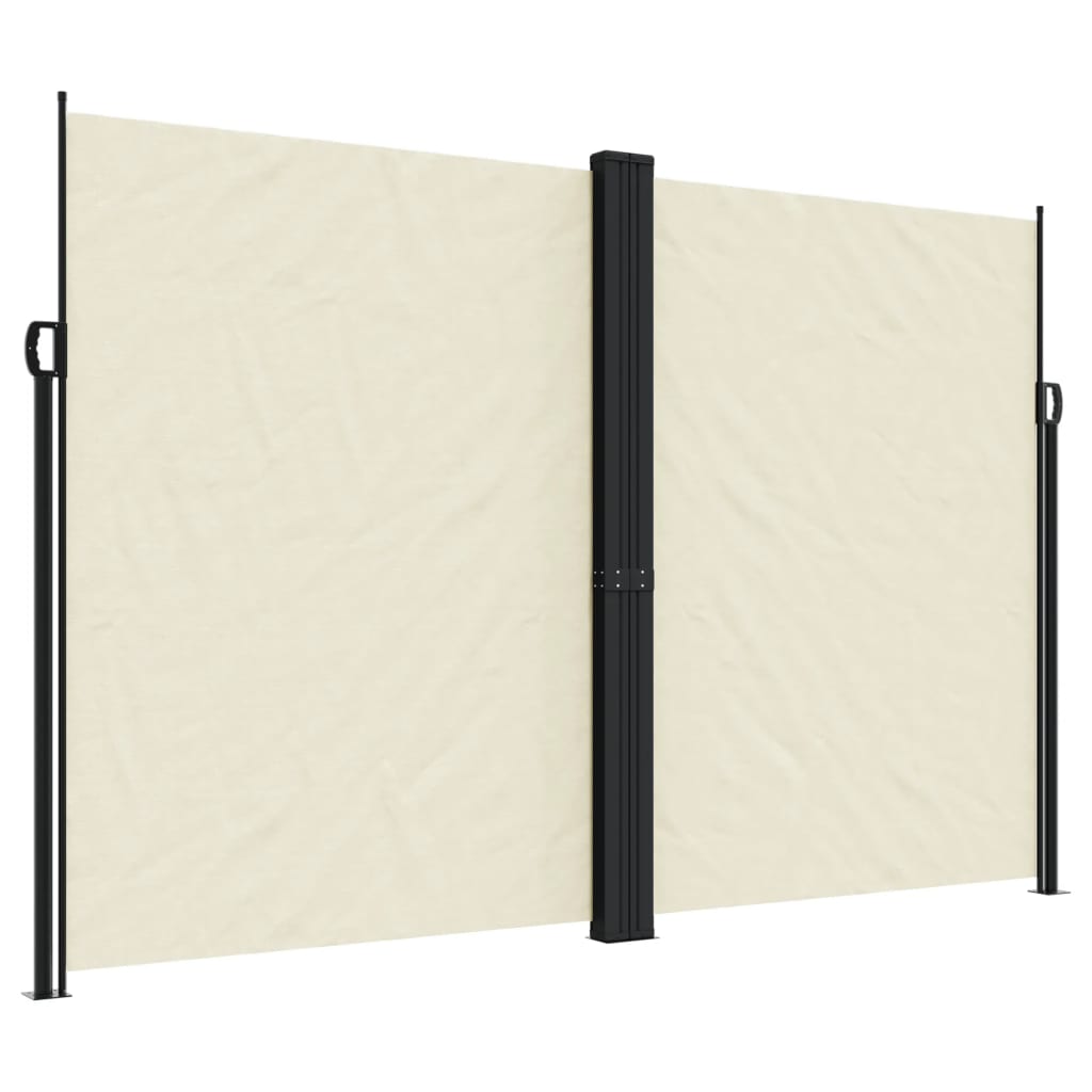 Uttrekkbar sidemarkise 220x1000 cm kremhvit
