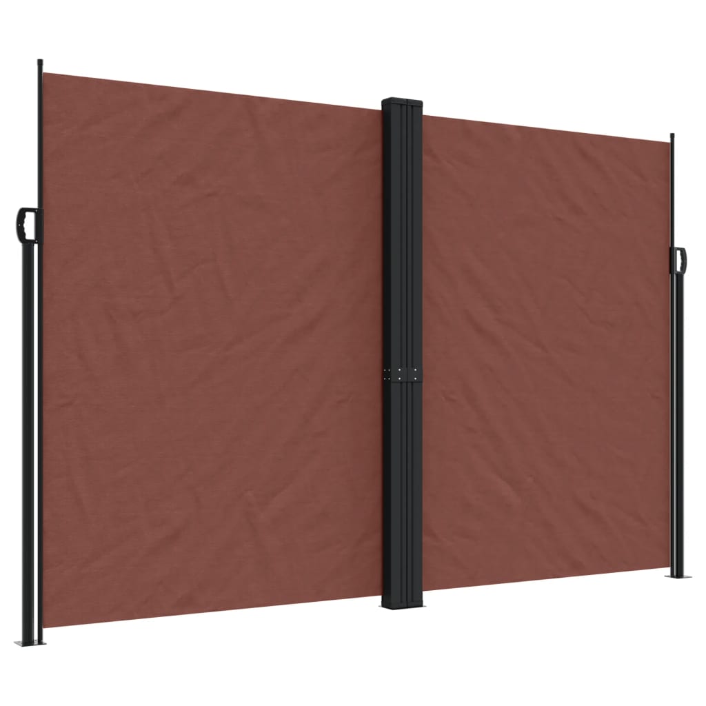 Uttrekkbar sidemarkise 220x1000 cm brun
